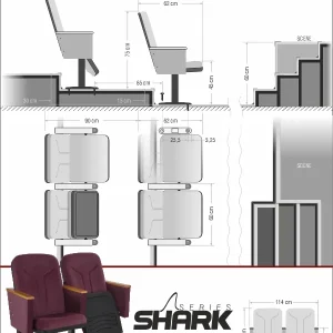 Si Mignon Shark Series S-06 Auditorium & Conference Chair