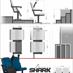 Si Mignon Shark Series S-15 Auditorium & Conference Chair