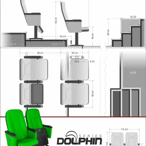 Si Mignon Dolphin Series D-02 Auditorium & Conference Chair