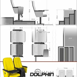 Si Mignon Dolphin Series D-03 Auditorium & Conference Chair