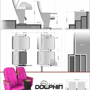 Si Mignon Dolphin Series D-04 Auditorium & Conference Chair
