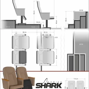 Si Mignon Dolphin Series D-06 Auditorium & Conference Chair