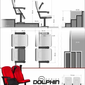 Si Mignon Dolphin Series D-15 Auditorium & Conference Chair
