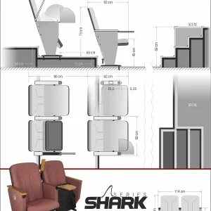 Si Mignon Shark Series S-04 Auditorium & Conference Chair