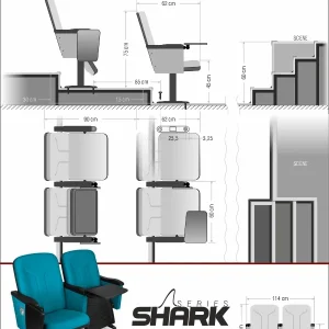 Si Mignon Shark Series S-03 Auditorium & Conference Chair