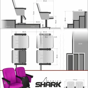 Si Mignon Shark Series S-05 Auditorium & Conference Chair