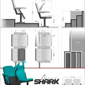 Si Mignon Shark Series S-12 Auditorium & Conference Chair