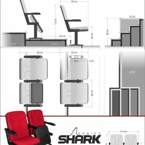 Si Mignon Shark Series S-01 Auditorium & Conference Chair