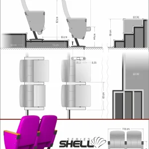 Si Mignon SHELL Series L-02 Auditorium & Theater Seating