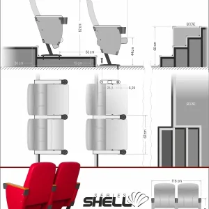 Si Mignon SHELL Series L-05 Auditorium & Theater Seating