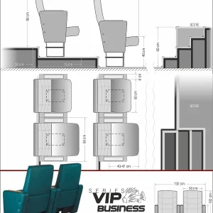 Si Mignon VIP BUSINESS Series A-16 Auditorium & Theater Seating