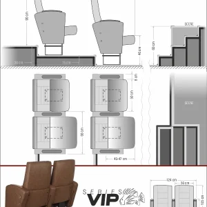 Si Mignon VIP Series Z-17 Auditorium & Theater Seating