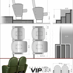 Si Mignon VIP Series Z-18 Auditorium & Theater Seating