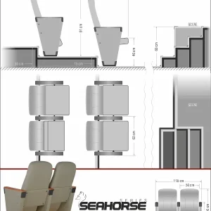 Si Mignon SEAHORSE Series H-02 Auditorium & Theater Seating