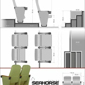 Si Mignon SEAHORSE Series H-05 Auditorium & Theater Seating