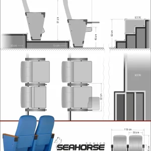 Si Mignon SEAHORSE Series H-07 Auditorium & Theater Seating