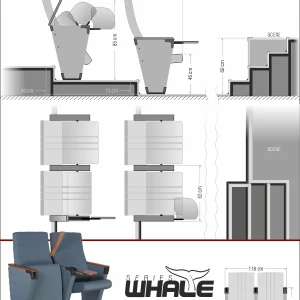 Si Mignon WHALE Series W-08 Auditorium & Theater Seating