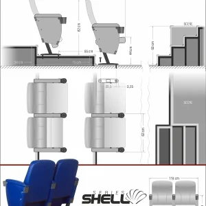 Si Mignon SHELL Series L-09 Auditorium & Theater Seating
