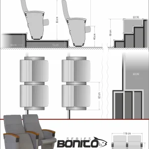 Si Mignon BONITO Series B-02 Auditorium & Theater Seating