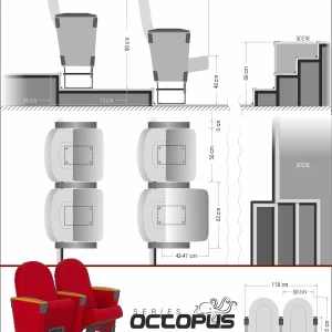 Si Mignon OCTOPUS Series O-02 Auditorium & Theater Seating
