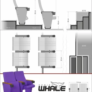 Si Mignon WHALE Series W-05 Auditorium & Theater Seating