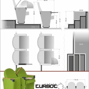 Si Mignon TURBOT Series T-04 Auditorium & Conference Chair