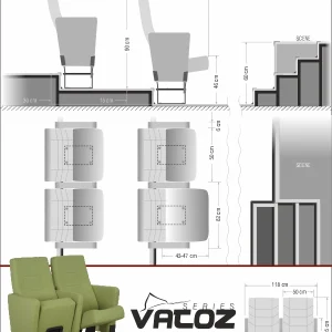 Si Mignon VATOZ Series V-08 Auditorium & Theater Seating