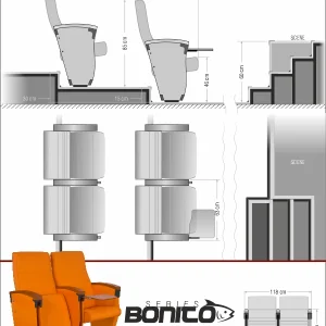 Si Mignon BONITO Series B-07 Auditorium & Theater Seating