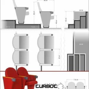 Si Mignon TURBOT Series T-05 Auditorium & Conference Chair