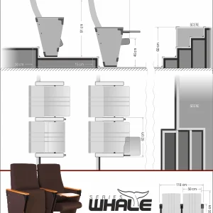 Si Mignon WHALE Series W-07 Auditorium & Theater Seating