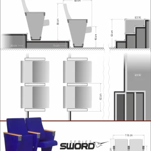 Si Mignon SWORD Series K-02 Auditorium & Conference Chair