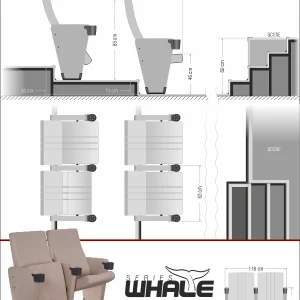 Si Mignon WHALE Series W-09 Auditorium & Theater Seating