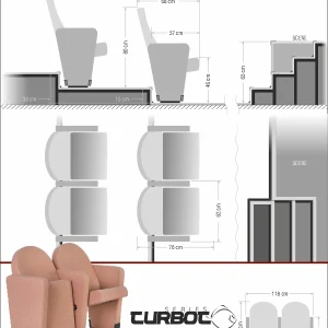 Si Mignon TURBOT Series T-08 Auditorium & Conference Chair