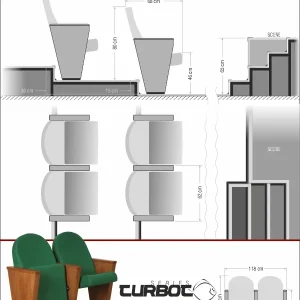 Si Mignon TURBOT Series T-10 Auditorium & Conference Chair