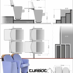 Si Mignon TURBOT Series T-11 Auditorium & Conference Chair