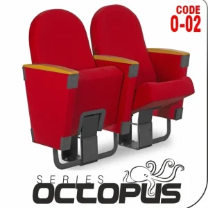 Si Mignon OCTOPUS Series O-02 Auditorium & Theater Seating - Fixed auditorium seating and folding theater chairs manufactured by Si Mignon Istanbul for global export.