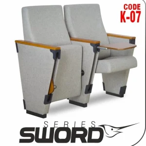Si Mignon SWORD Series K-07 Auditorium chair with writing tablet arm - High-performance arena seating and commercial theater seats for sale from leading Turkish manufacturer.