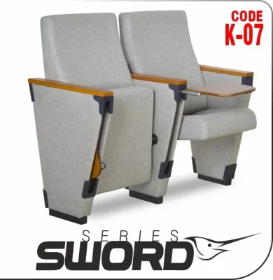 Si Mignon SWORD Series K-07 Auditorium chair with writing tablet arm - High-performance arena seating and commercial theater seats for sale from leading Turkish manufacturer.